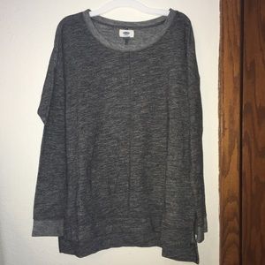 Old Navy black speckled long sleeve top